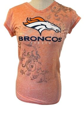 NFL Denver Broncos Orange Graphic Short Sleeve Tee